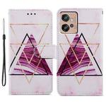 For Motorola Moto G32 Painted Pattern Horizontal Flip Leather Phone Case(Marble)