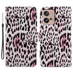 For Motorola Moto G32 Painted Pattern Horizontal Flip Leather Phone Case(Leopard)