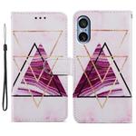 For Sony Xperia 5 V Painted Pattern Horizontal Flip Leather Phone Case(Marble)