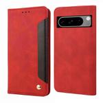 For Google Pixel 8 Pro Skin Feel Splicing Leather Phone Case(Red)
