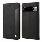 For Google Pixel 8 Skin Feel Splicing Leather Phone Case(Black)