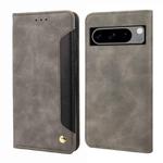 For Google Pixel 8 Skin Feel Splicing Leather Phone Case(Grey)