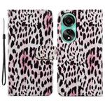 For OPPO A38 4G Painted Pattern Horizontal Flip Leather Phone Case(Leopard)