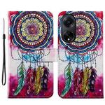 For OPPO A98 Painted Pattern Horizontal Flip Leather Phone Case(Dreamcatcher)