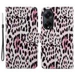 For OPPO A98 Painted Pattern Horizontal Flip Leather Phone Case(Leopard)