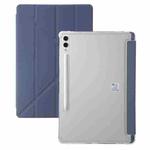 For Samsung Galaxy Tab S10 FE / S9 FE Clear Acrylic Deformation Leather Tablet Case(Lavender)