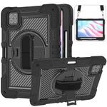 For Xiaomi Pad 7 / 7 Pro 360 Degree Rotation PC Contrast Silicone Tablet Case(Black)