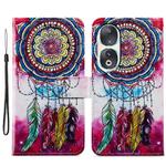 For Honor 90 Painted Pattern Horizontal Flip Leather Phone Case(Dreamcatcher)