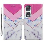 For Honor 90 Painted Pattern Horizontal Flip Leather Phone Case(Smoke Marble)