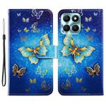 For Honor X6A Painted Pattern Horizontal Flip Leather Phone Case(Butterfly)