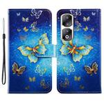 For Honor 90 Pro Painted Pattern Horizontal Flip Leather Phone Case(Butterfly)