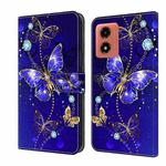 For Motorola Moto G Play 2024 Crystal 3D Shockproof Protective Leather Phone Case(Diamond Butterfly)