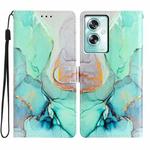 For OPPO A79 5G / A2 5G Colored Drawing Leather Phone Case(Green Marble)
