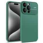 For iPhone 15 Pro Laminated Large Window TPU Phone Case(Green)