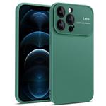 For iPhone 12 Pro Max Laminated Large Window TPU Phone Case(Green)