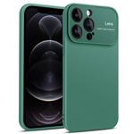 For iPhone 12 Pro Laminated Large Window TPU Phone Case(Green)