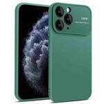 For iPhone 11 Pro Max Laminated Large Window TPU Phone Case(Green)