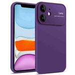 For iPhone 11 Laminated Large Window TPU Phone Case(Purple)