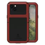 For iPhone 15 Plus LOVE MEI Metal Shockproof Life Waterproof Dustproof Phone Case(Red)