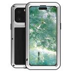 For iPhone 16 Pro Max LOVE MEI Metal Shockproof Life Waterproof Dustproof Phone Case(Silver)