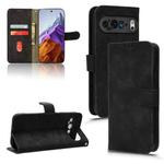 For Google Pixel 9 Pro Skin Feel Magnetic Flip Leather Phone Case(Black)