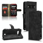 For Kyocera Torque G06 KYG03 Skin Feel Magnetic Flip Leather Phone Case(Black)