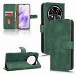 For Oukitel C37 Skin Feel Magnetic Flip Leather Phone Case(Green)