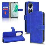 For Oukitel C38 Skin Feel Magnetic Flip Leather Phone Case(Blue)
