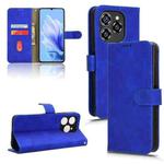 For Oukitel C50 Skin Feel Magnetic Flip Leather Phone Case(Blue)