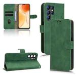 For Oukitel C1 Skin Feel Magnetic Flip Leather Phone Case(Green)