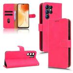 For Oukitel C1 Skin Feel Magnetic Flip Leather Phone Case(Rose Red)