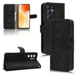 For Oukitel C61 Skin Feel Magnetic Flip Leather Phone Case(Black)