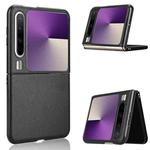 For Huawei Pura X PU Leather PC Phone Case(Black)