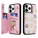 For iPhone 11 Pro Printed Double Buckle RFID Anti-theft Phone Case(Blossoming Flowers)