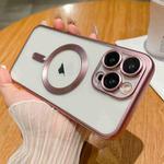 For iPhone 12 Pro MagSafe Magnetic Frosted TPU Phone Case(Pink)