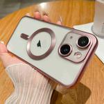 For iPhone 13 MagSafe Magnetic Frosted TPU Phone Case(Pink)