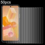 For Infinix Hot 40 Pro 50pcs 0.26mm 9H 2.5D Tempered Glass Film