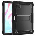 For Xiaomi Pad 7 / 7 Pro Shockproof Silicone Hybrid PC Tablet Case with Holder(Black)
