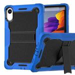 For Xiaomi Redmi Pad 2 Shockproof Silicone Hybrid PC Tablet Case with Holder(Black + Dark Blue)