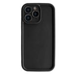 For iPhone 11 Pro Fine Hole Shockproof Frame Frosted TPU Phone Case(Black)