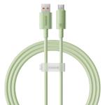 Baseus USB to USB-C / Type-C 100W Fast Charging Data Cable, Cable Length:1m(Green)