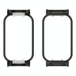 For Xiaomi Smart Band 8 Active / Redmi Band 2 Metal Frame Watch Protective Case(Black)