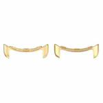 For Google Pixel Watch 2 1 Pair Stainless Steel Metal Watch Band Connector(Gold)