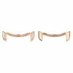 For Google Pixel Watch 2 1 Pair Stainless Steel Metal Watch Band Connector(Rose Gold)