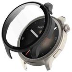 For Amazfit Balance A2286 PC + Tempered Film Integrated Watch Protective Case(Black)