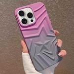 For iPhone 15 Pro Gradient Star TPU Phone Case(Purple)