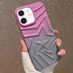 For iPhone 12 Gradient Star TPU Phone Case(Purple)