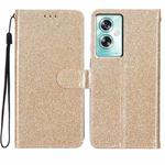 For OPPO A79 5G / A2 5G Glitter Powder Flip Leather Phone Case(Gold)