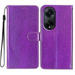 For OPPO A98 Glitter Powder Flip Leather Phone Case(Purple)
