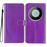 For Huawei Mate 60 Pro Glitter Powder Flip Leather Phone Case(Purple)